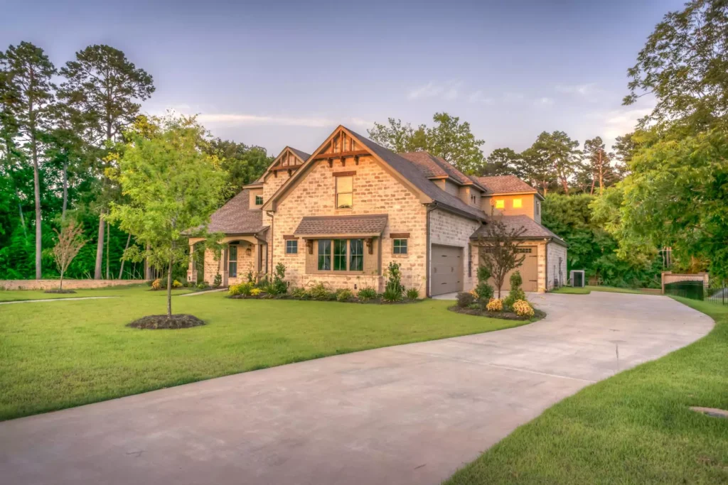Beige Brick Home
