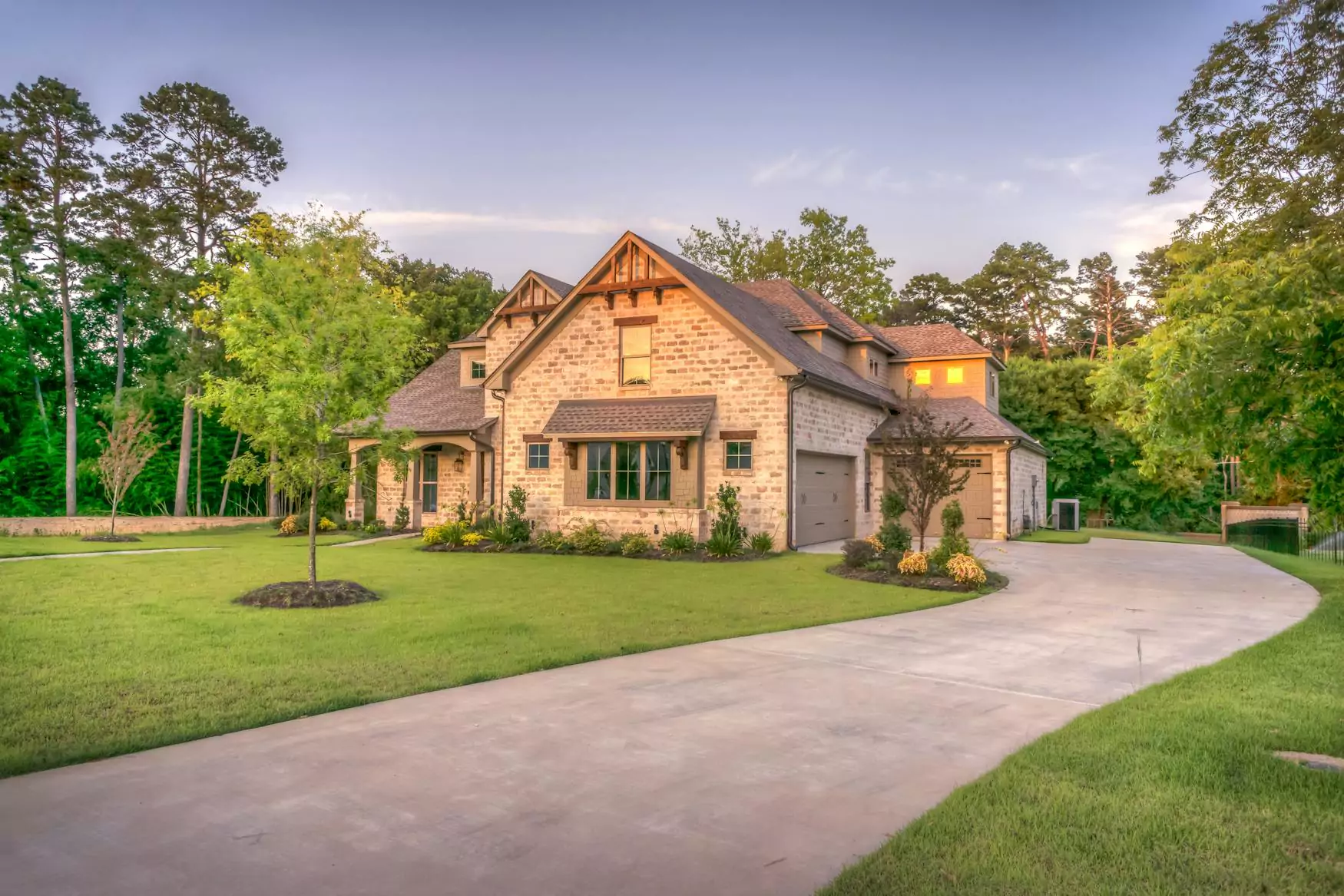 Beige Brick Home